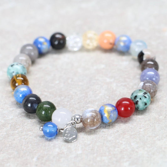 MEXICO CITY VIBES | Natuursteen armband mix | 8mm | Normal Fit