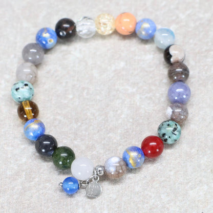 MEXICO CITY VIBES | Natuursteen armband mix | 8mm | Normal Fit
