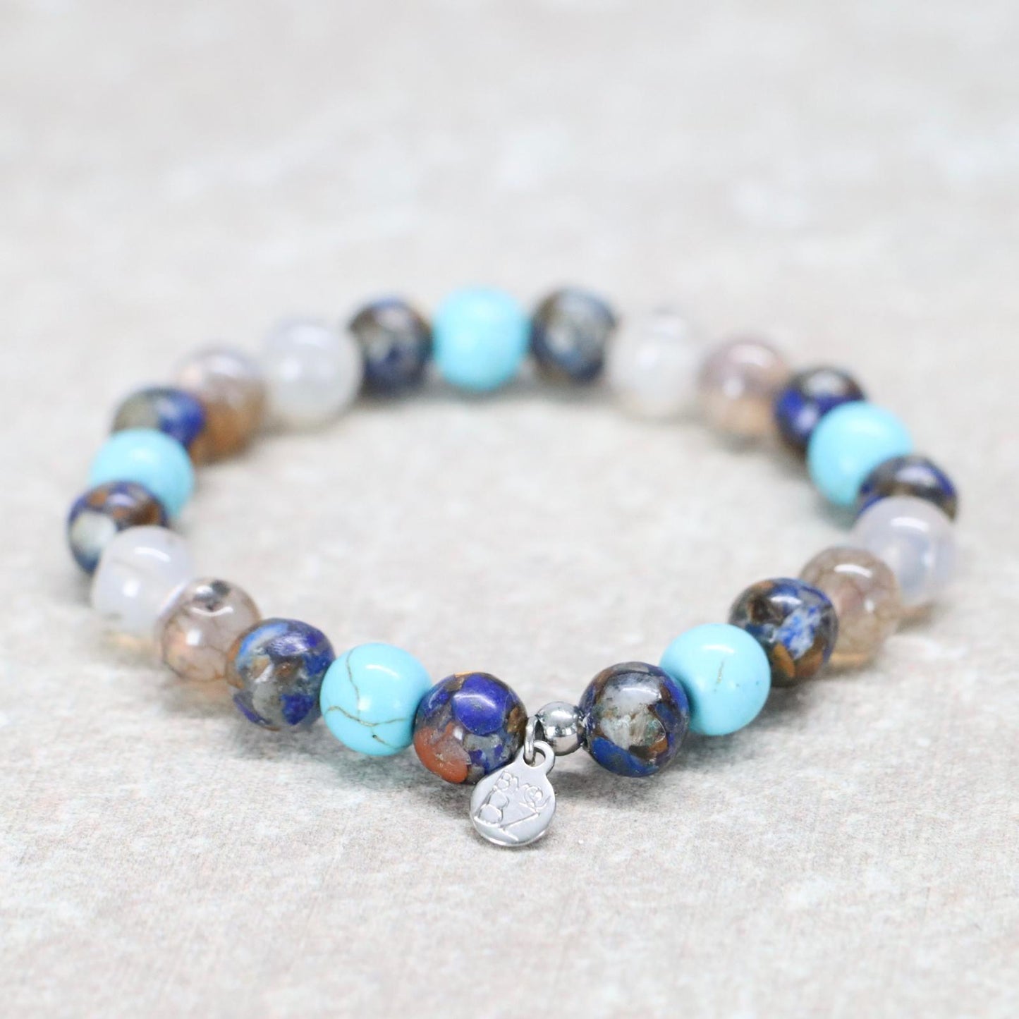 KOH LANTA CALM | Natuursteen armband mix | 8mm | Normal Fit