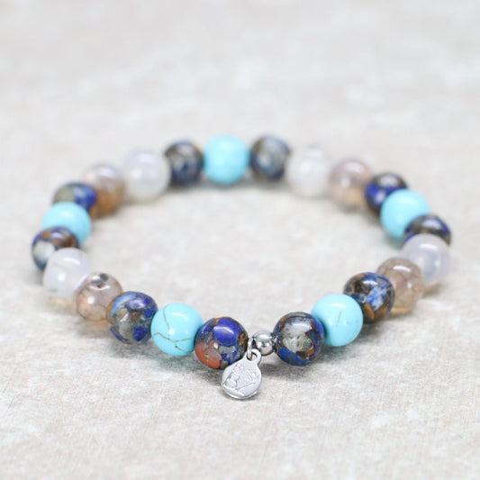 KOH LANTA CALM | Natuursteen armband mix | 8mm | Normal Fit