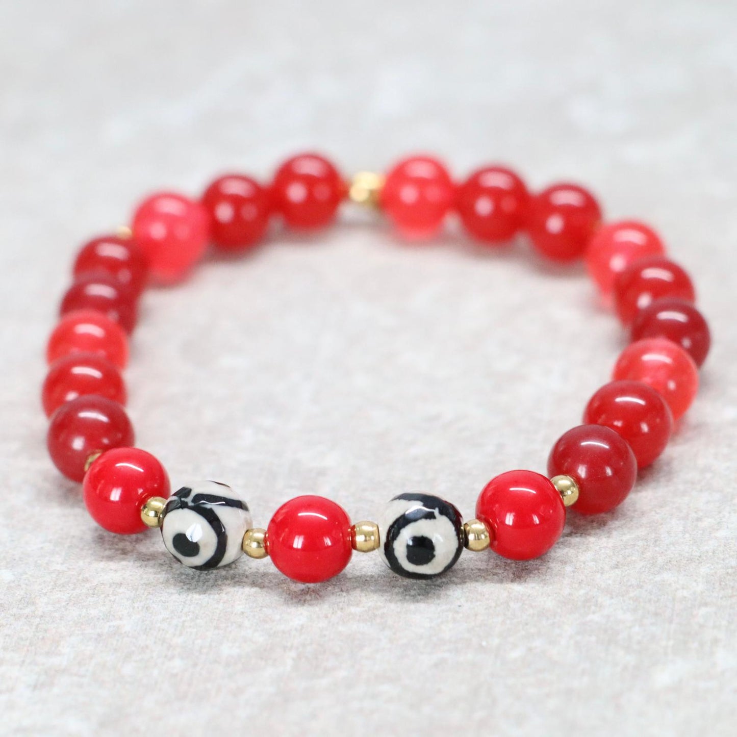 PASSIONATE MADRID | Natuursteen armband mix | 8mm | Normal Fit