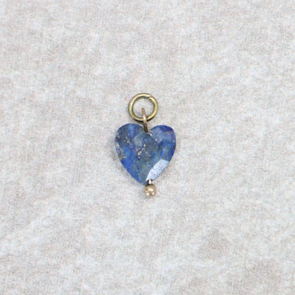 Bedel | Natuursteen | Lapis lazuli hartje | Goud