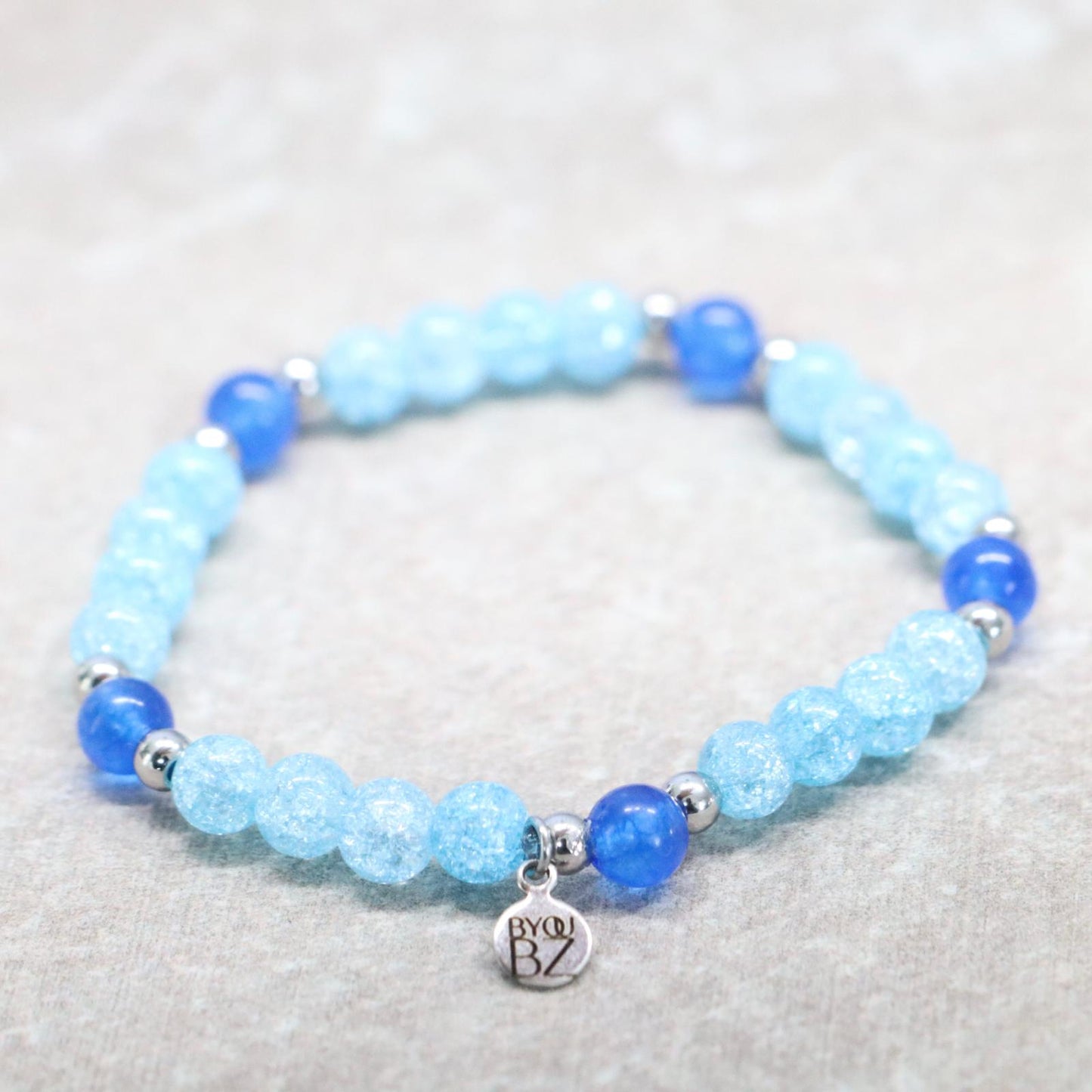 AZURE COAST | Natuursteen armband mix | 6mm | Small Fit