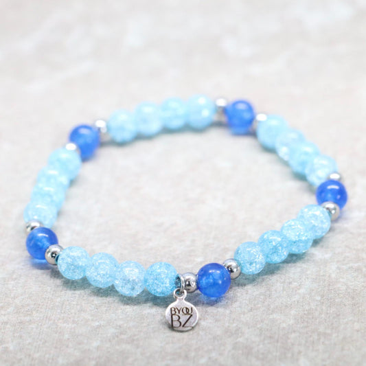AZURE COAST | Natuursteen armband mix | 6mm | Small Fit