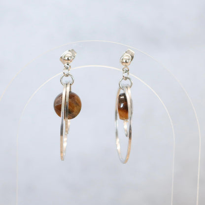 SERENGETI GOLD | Oorbellen | Tijgeroog
