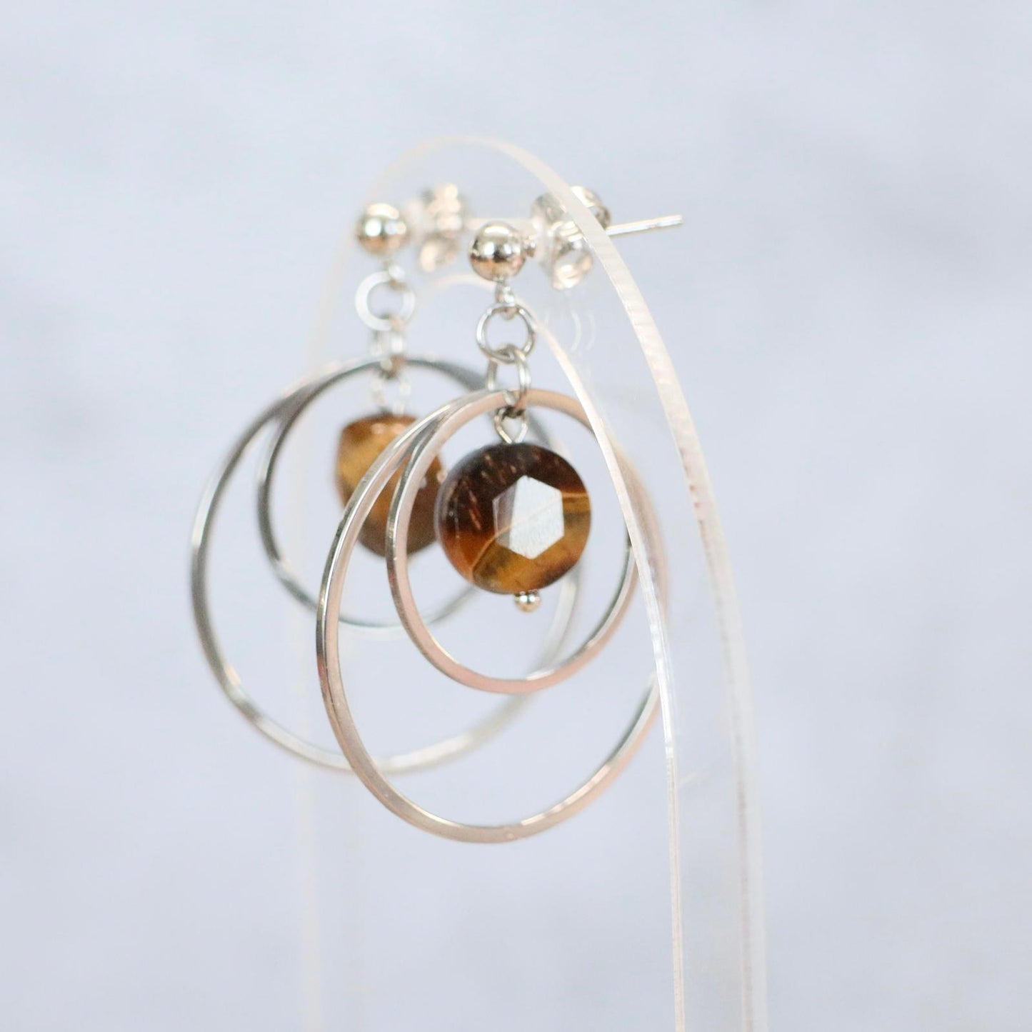 SERENGETI GOLD | Oorbellen | Tijgeroog