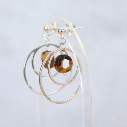 SERENGETI GOLD | Oorbellen | Tijgeroog