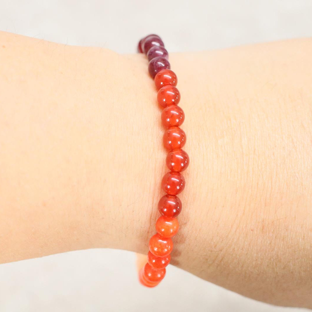 MARRAKESH EMBER | Natuursteen armband mix | 6mm| Relaxed Fit