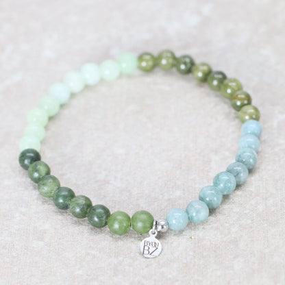 LOMBOK TIDE | Natuursteen armband mix | 6mm | Relaxed Fit