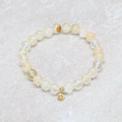 IBIZA SHELL | Gele kwarts armband | 8mm | Relaxed Fit