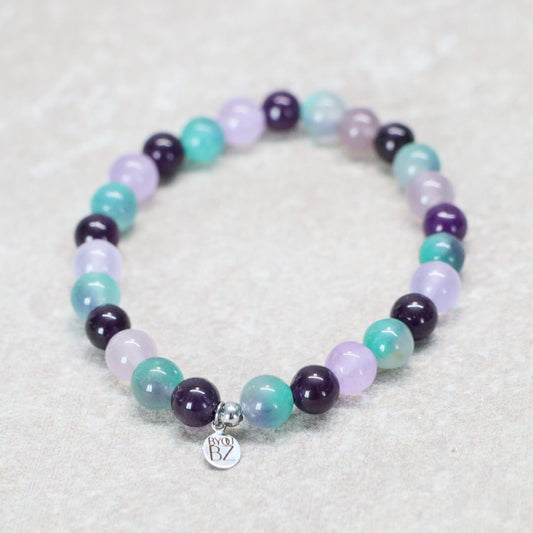 AURORA FOREST | Natuursteen armband mix | 8mm | Relaxed Fit