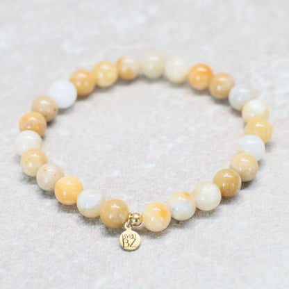 TUSCAN HONEY | Jade armband | 8mm | Relaxed Fit