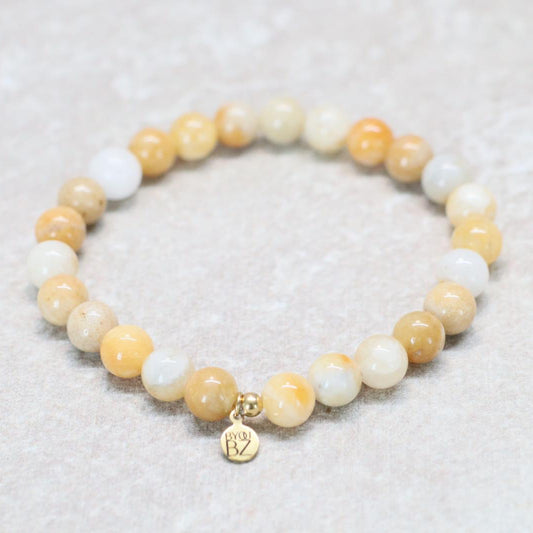 TUSCAN HONEY | Jade armband | 8mm | Relaxed Fit