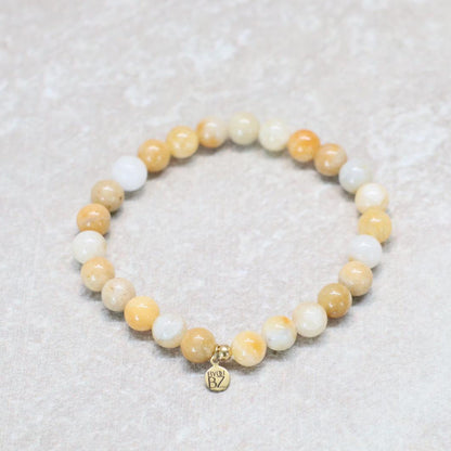 TUSCAN HONEY | Jade armband | 8mm | Relaxed Fit