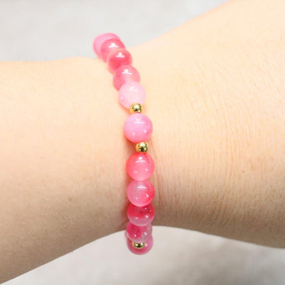 JAIPUR BLOOM | Agaat armband | 8mm | Relaxed Fit