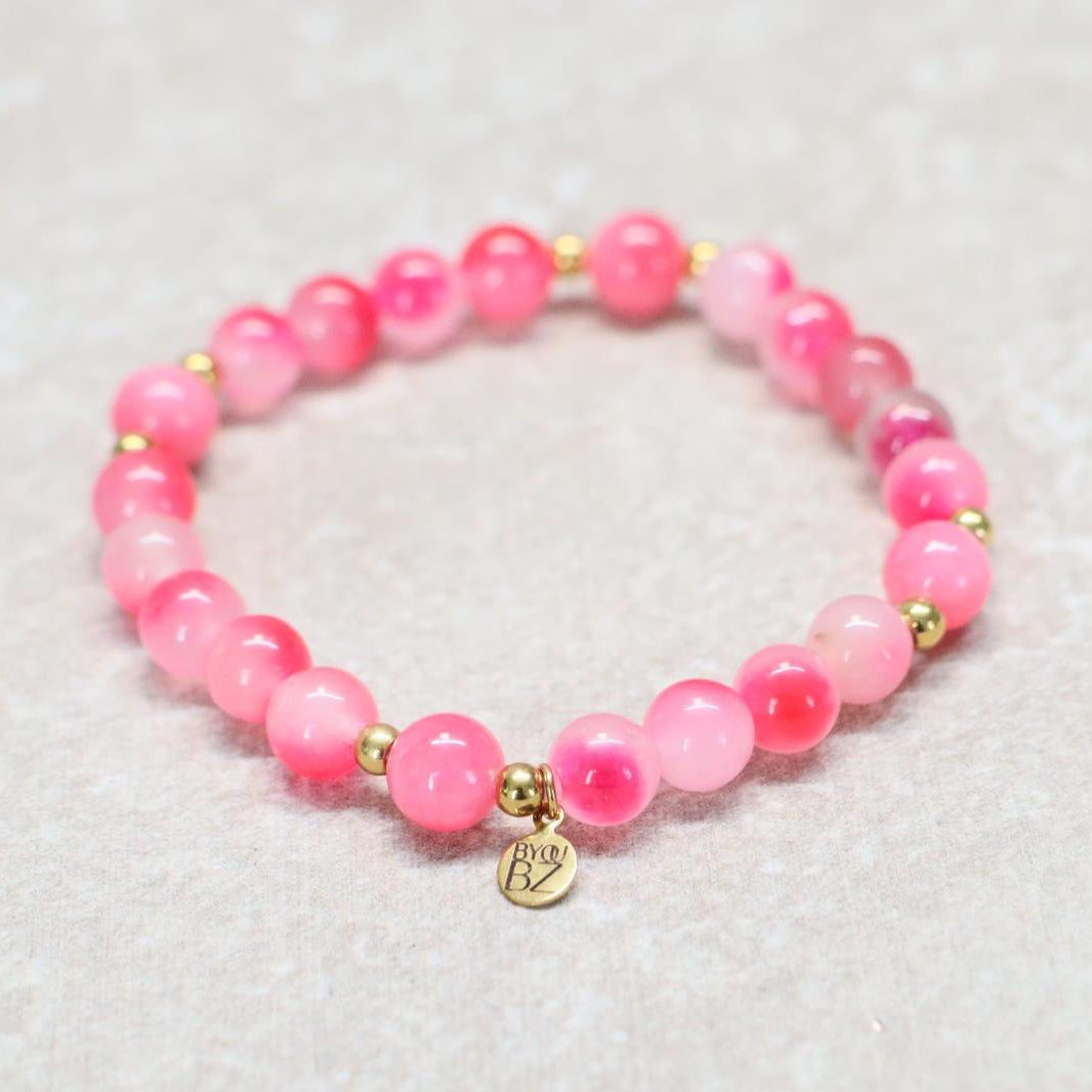 JAIPUR BLOOM | Agaat armband | 8mm | Relaxed Fit