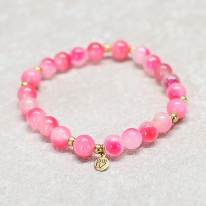 JAIPUR BLOOM | Agaat armband | 8mm | Relaxed Fit