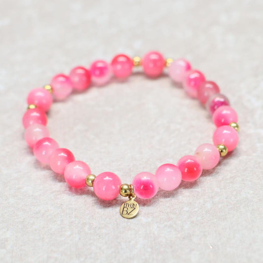 JAIPUR BLOOM | Agaat armband | 8mm | Relaxed Fit