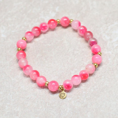 JAIPUR BLOOM | Agaat armband | 8mm | Relaxed Fit
