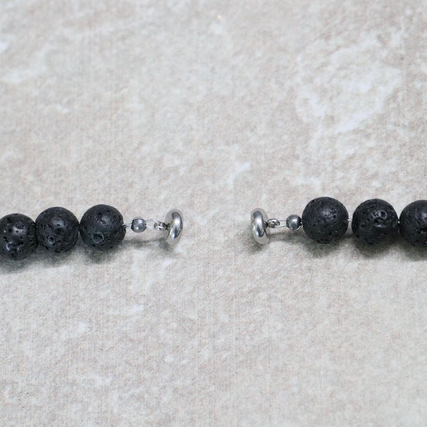 CLASSIC Lavasteen | Ketting | 8mm | Magneetsluiting | 45cm