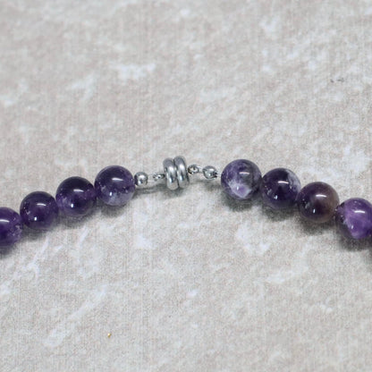 CLASSIC Amethist | Ketting | 8mm | Magneetsluiting | 45cm