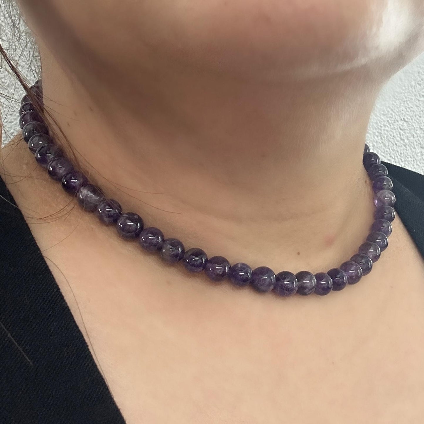 CLASSIC Amethist | Ketting | 8mm | Magneetsluiting | 45cm