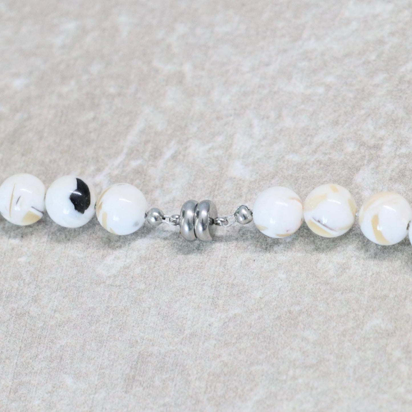 CLASSIC Schelp Turkoois | Ketting | 8mm | Magneetsluiting | 45cm