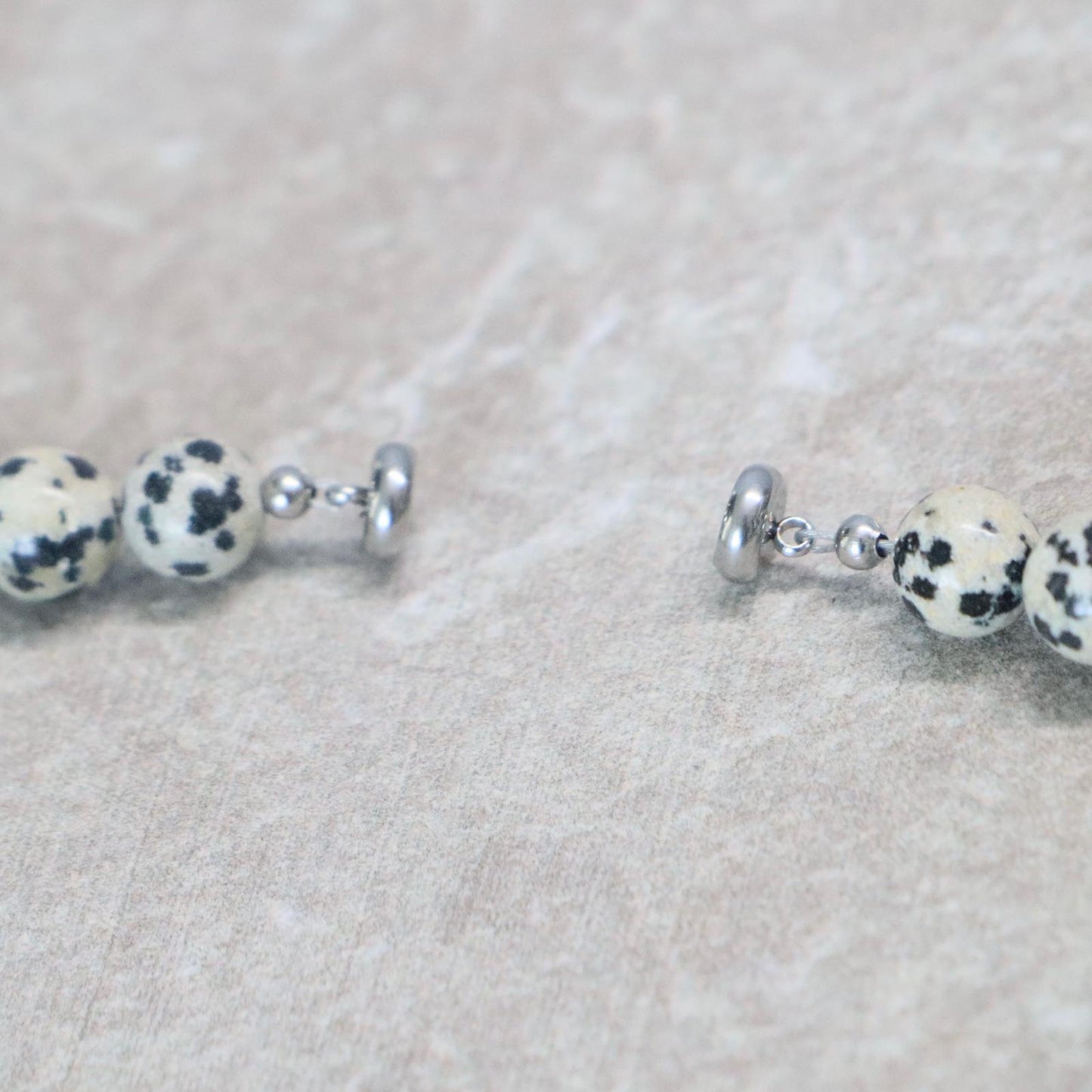 CLASSIC Dalmatiër Jaspis | Ketting | 8mm | Magneetsluiting | 45cm