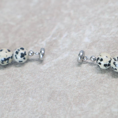 CLASSIC Dalmatiër Jaspis | Ketting | 8mm | Magneetsluiting | 45cm