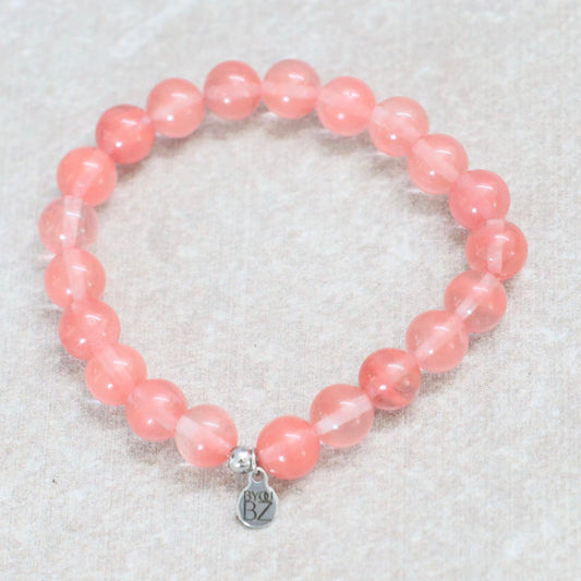 CLASSIC WATERMELOENKWARTS | Watermeloenkwarts armband | 8 mm