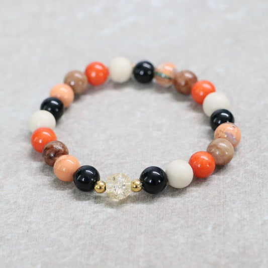 CANYON SPIRIT | Natuursteen armband mix | 8mm | Normal Fit