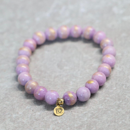 MAUI LILAC | Natuursteen armband | 8mm | Normal Fit