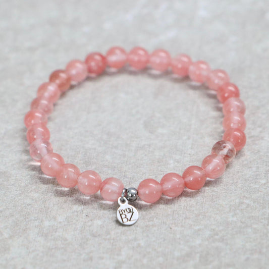 CLASSIC WATERMELOENKWARTS | Watermeloenkwarts armband | 6 mm | Normal Fit