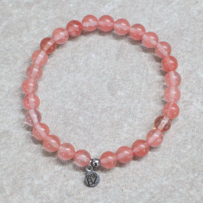 CLASSIC WATERMELOENKWARTS | Watermeloenkwarts armband | 6 mm | Normal Fit