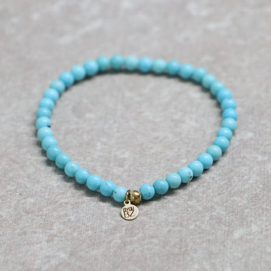 TURQUOISE MAGNESIET | Magnesiet armband | 4 mm | Normal Fit