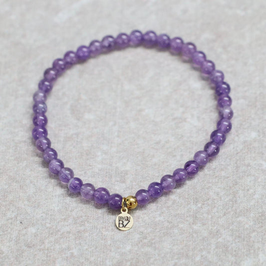 AMETHIST | Amethist armband | 4mm | Normal Fit
