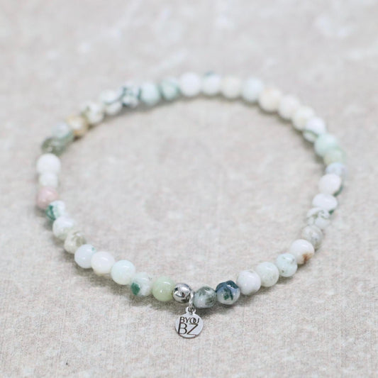 Boom Agaat | Agaat armband | 4 mm | Normal Fit