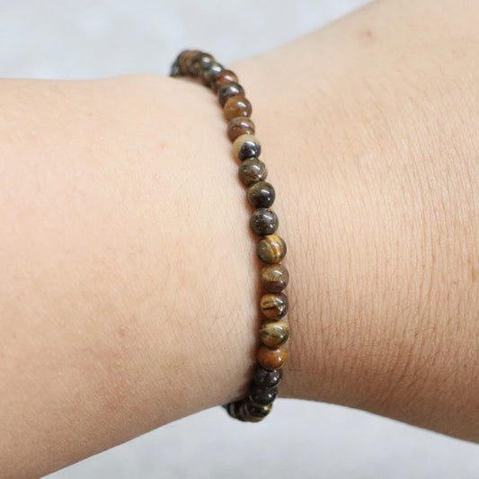 TIJGEROOG | Tijgeroog armband | 4 mm | Normal Fit