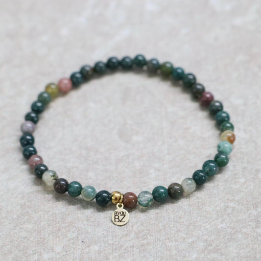 INDIASE AGAAT | Agaat armband | 4 mm | Normal Fit