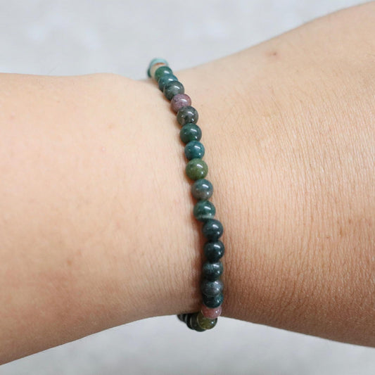 INDIASE AGAAT | Agaat armband | 4 mm | Normal Fit