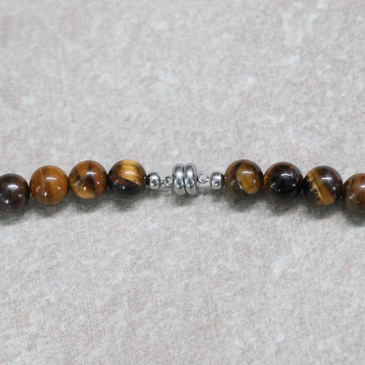CLASSIC Tijgeroog | Ketting | 8mm | Magneetsluiting | 45cm