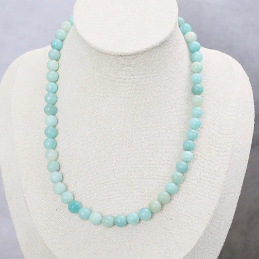 CLASSIC Amazoniet | Ketting | 8mm | Magneetsluiting | 45cm