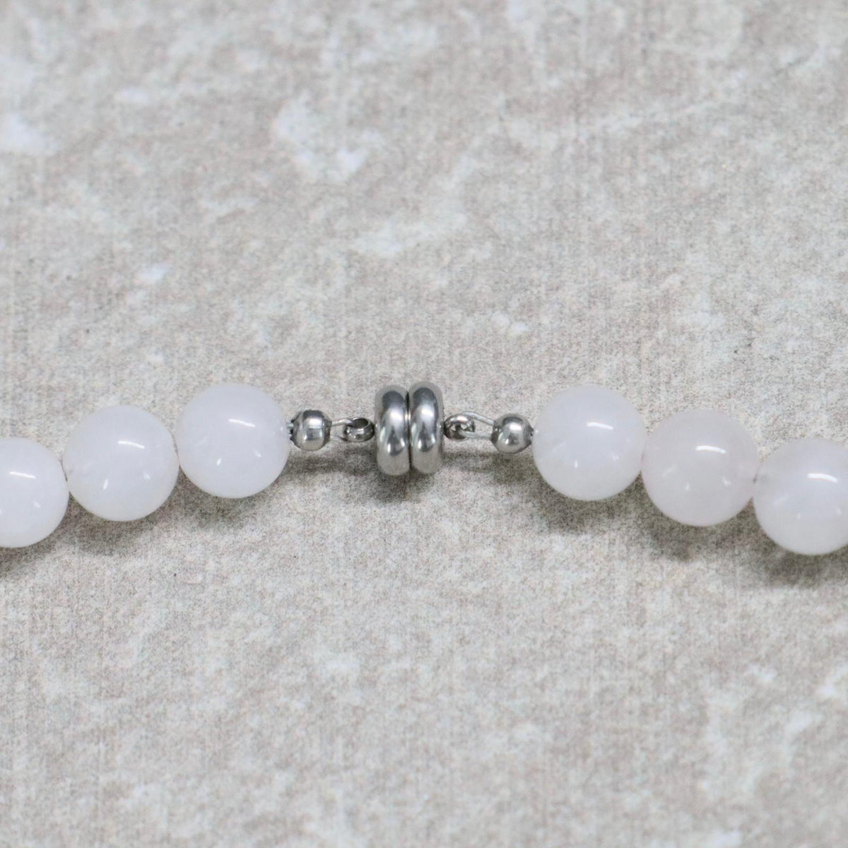 CLASSIC Rozenkwarts | Ketting | 8mm | Magneetsluiting | 45cm