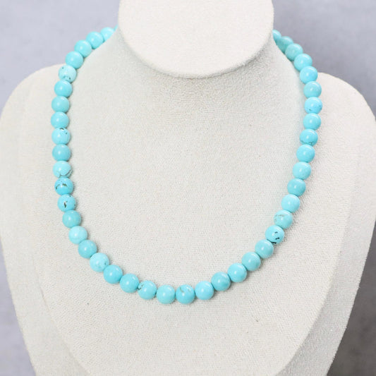 CLASSIC Magnesiet Turquoise | Ketting | 8mm | Magneetsluiting | 45cm