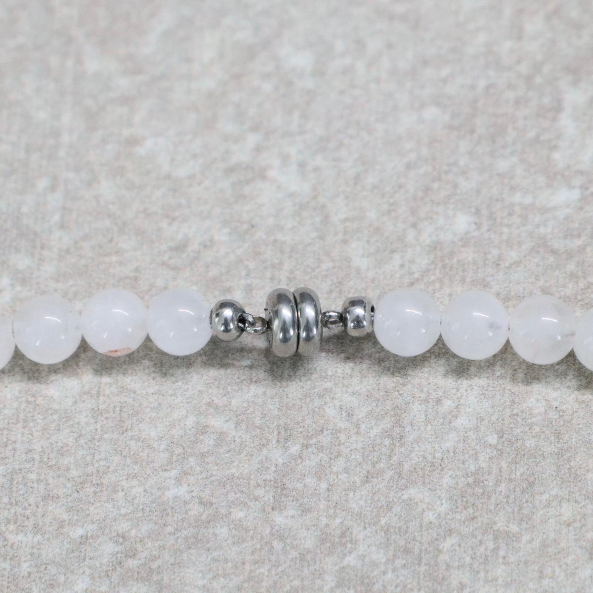 CLASSIC Rozenkwarts | Ketting | 6mm | Magneetsluiting | 45cm