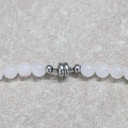 CLASSIC Rozenkwarts | Ketting | 6mm | Magneetsluiting | 45cm