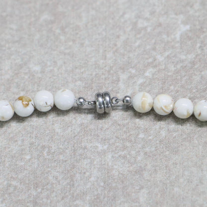 CLASSIC Schelp Turkoois | Ketting | 6mm | Magneetsluiting | 45cm