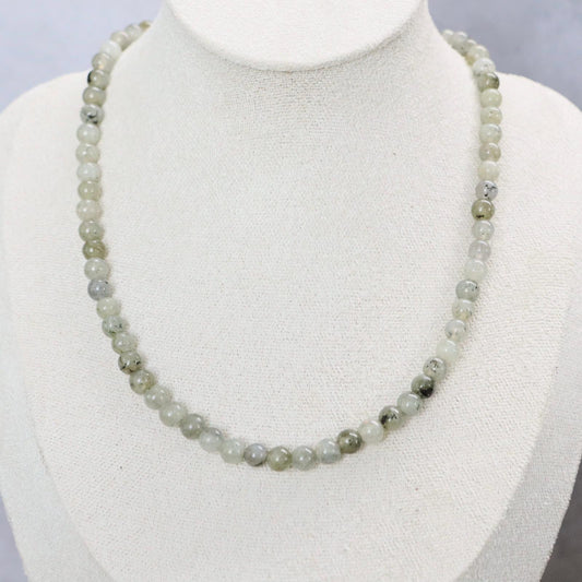 CLASSIC Labradoriet | Ketting | 6mm | Kreeftsluiting | 45cm