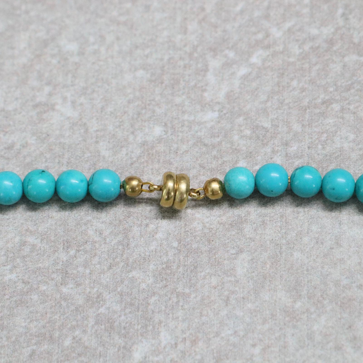 CLASSIC Magnesiet Turquoise | Ketting | 6mm | Magneetsluiting | 45cm