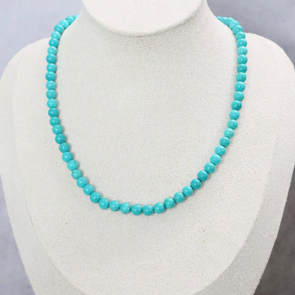 CLASSIC Magnesiet Turquoise | Ketting | 6mm | Magneetsluiting | 45cm